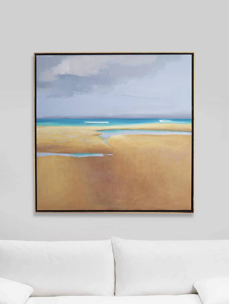 Original Beach Painting by Bo Kravchenko