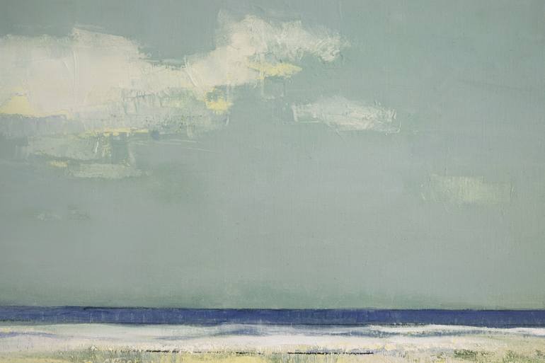 Original Abstract Beach Painting by Bo Kravchenko