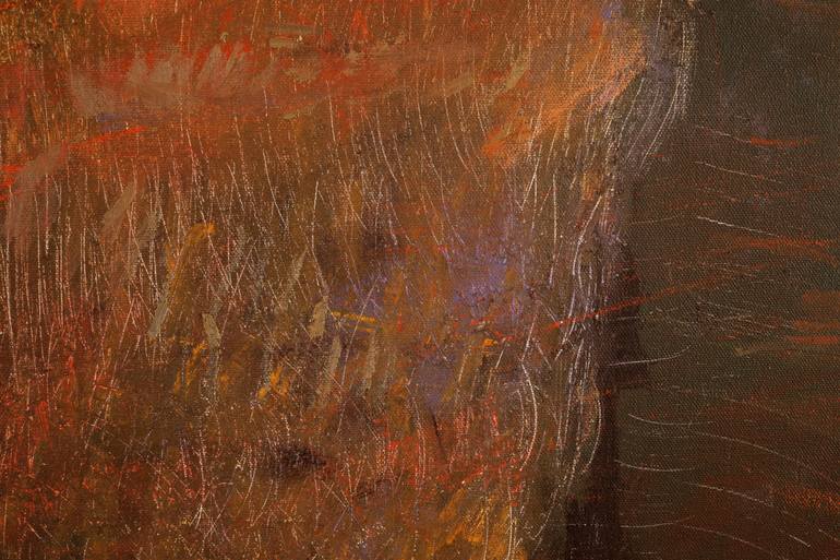 Original Abstract Language Painting by Bo Kravchenko