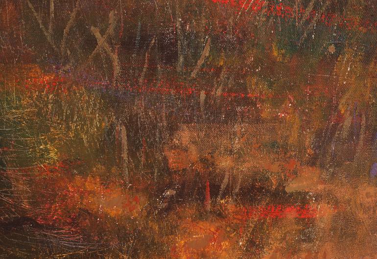 Original Abstract Language Painting by Bo Kravchenko