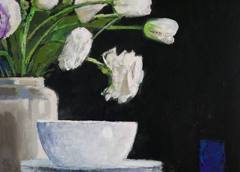 Original Impressionism Still Life Painting by Bo Kravchenko