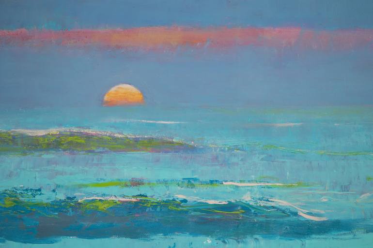 Original Impressionism Seascape Painting by Bo Kravchenko