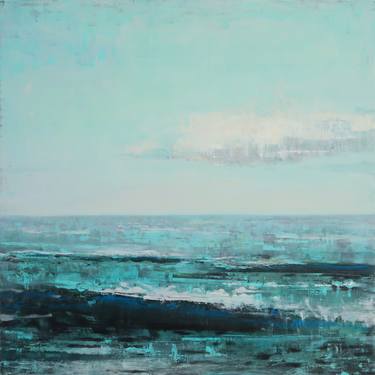 Saatchi Art Artist Bo Kravchenko; Paintings, “Teal Blue Ocean” #art