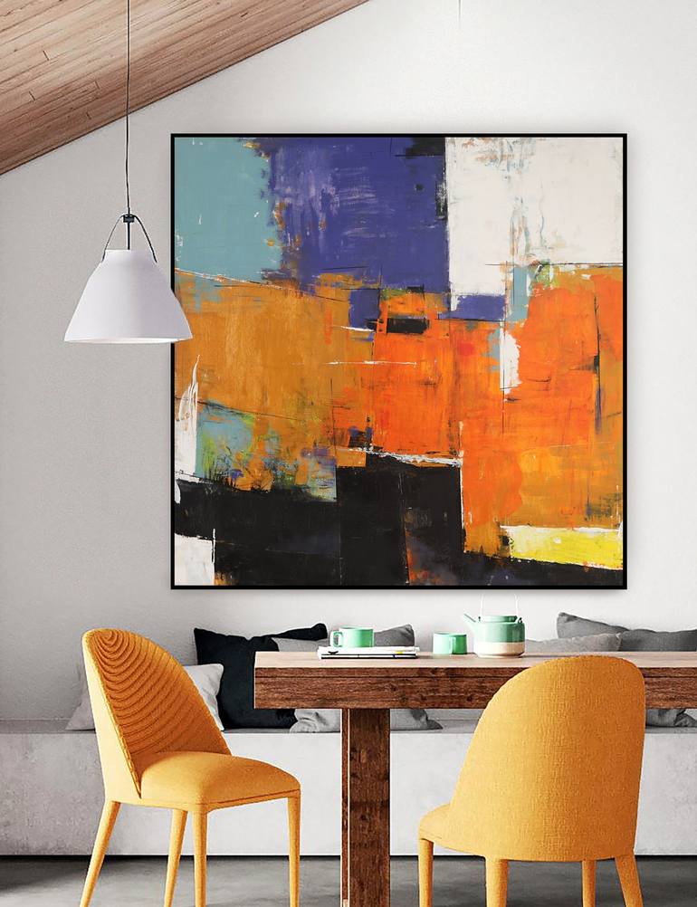 Original Contemporary Abstract Painting by Bo Kravchenko
