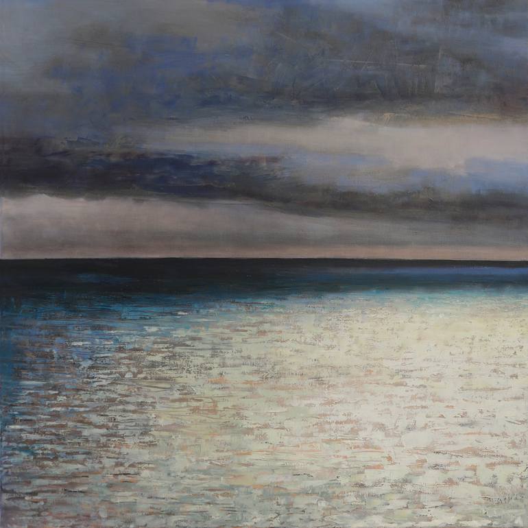 Original Expressionism Seascape Painting by Bo Kravchenko