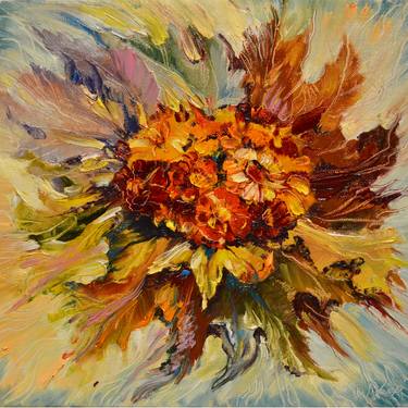 Original Fine Art Floral Paintings by Lala Lotos