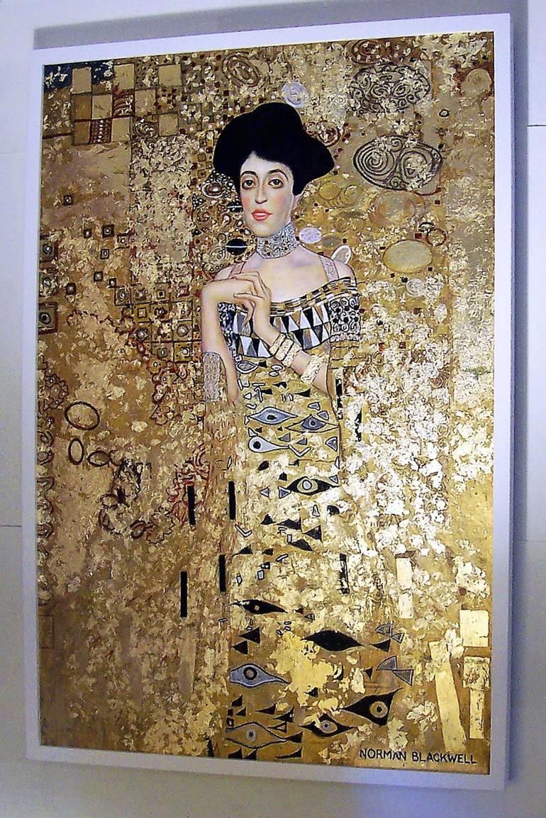 Homage to Klimt Painting by Norman Blackwell | Saatchi Art
