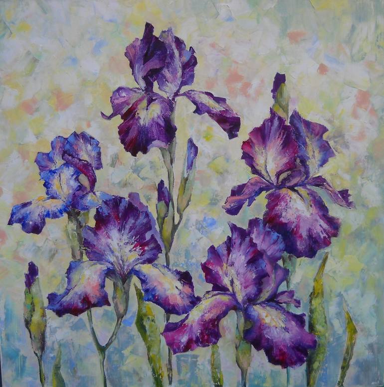 Violet grace. Painting by Anna Haiduchok | Saatchi Art
