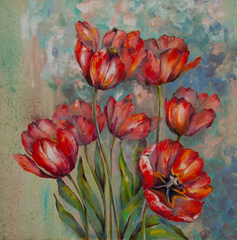 Original Other Floral Painting by Anna Haiduchok