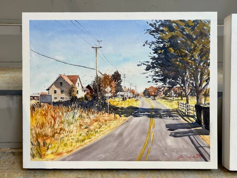 Original Classicism Landscape Painting by Sladjana Buhovac