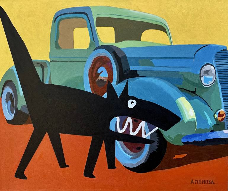 Print of Contemporary Animal Paintings by Donald Amorosa