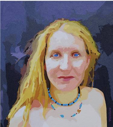 Original Expressionism Women Painting by Donald Amorosa