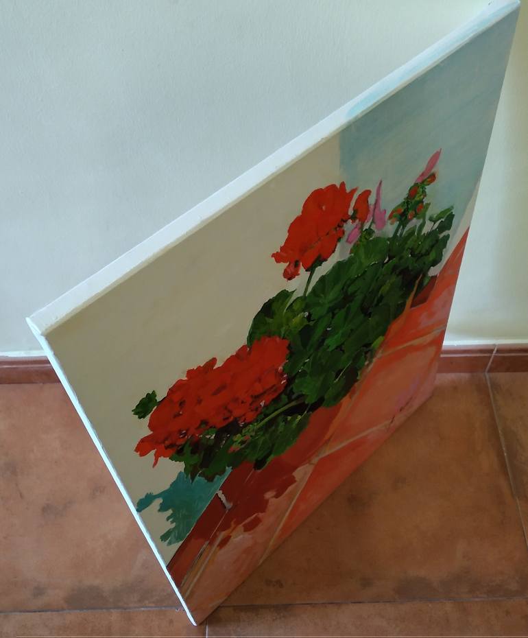 Original Figurative Garden Painting by Antonio Bocer