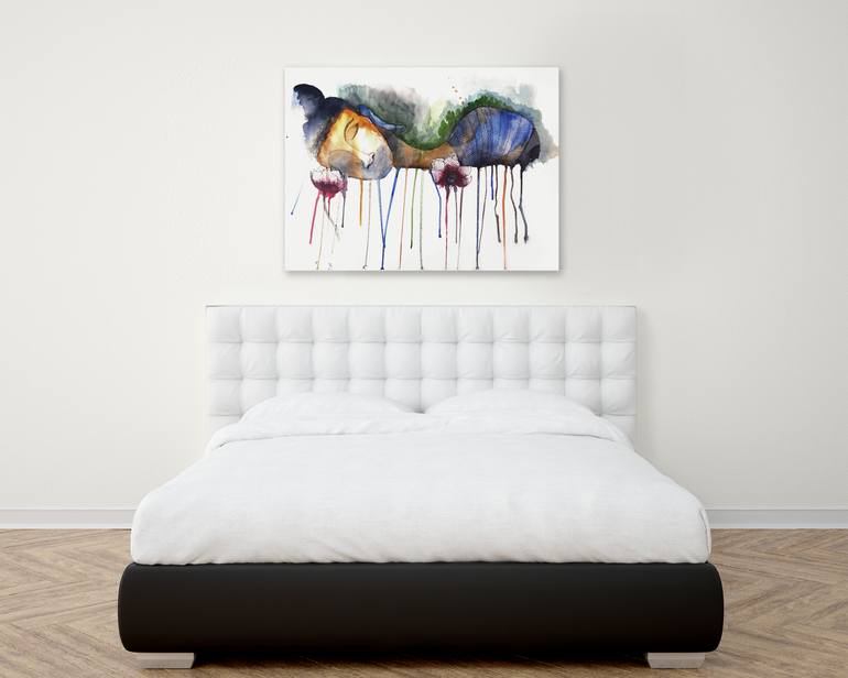 Original Abstract Expressionism Other Painting by Amrita Chowdhury