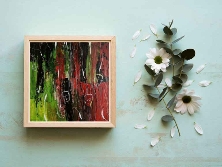 Original Abstract Expressionism Abstract Painting by Amrita Chowdhury