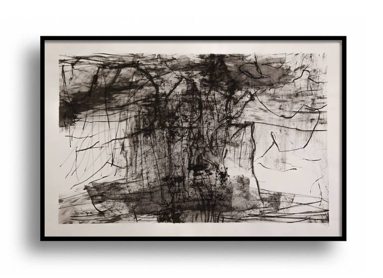 Original Abstract Expressionism Nature Drawing by Fernando Torres Rebollo
