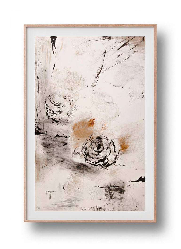 Original Abstract Nature Drawing by Fernando Torres Rebollo