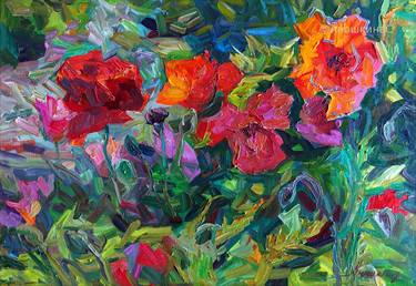 Original Impressionism Botanic Paintings by Svetlana Anoshkina