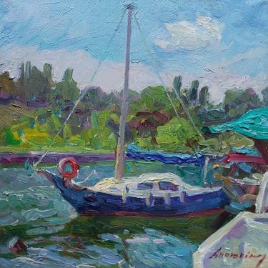 Original Boat Paintings by Svetlana Anoshkina