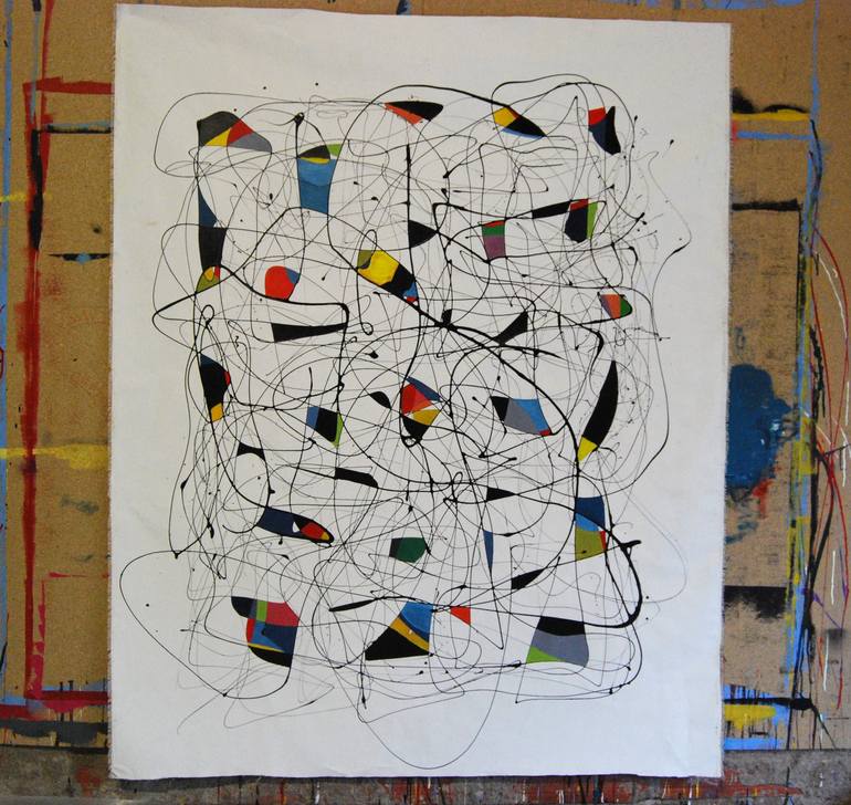 Original Conceptual Abstract Painting by Etienne Chevrier