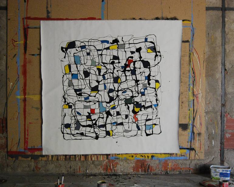 Original Abstract Painting by Etienne Chevrier