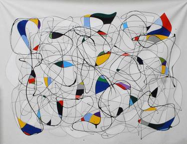 Original Algorithmic Abstract Paintings by Joseph Fanjoy