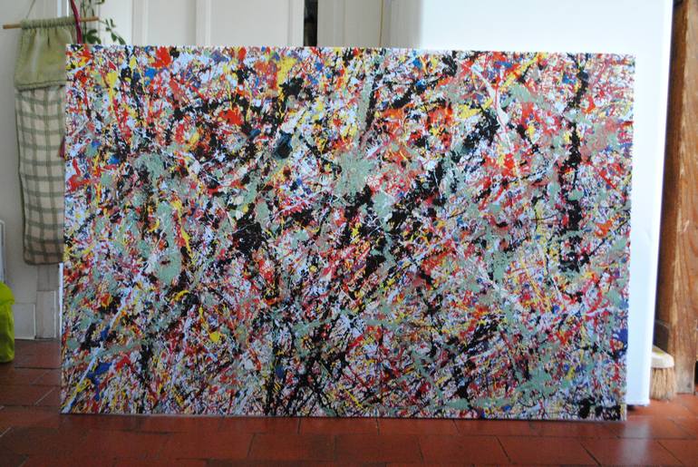 Original Abstract Expressionism Abstract Painting by Etienne Chevrier