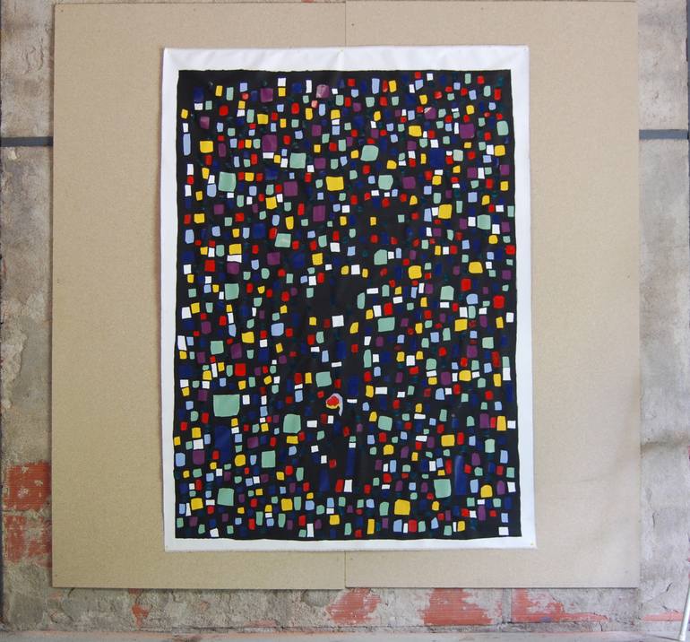 Original Conceptual Abstract Painting by Etienne Chevrier