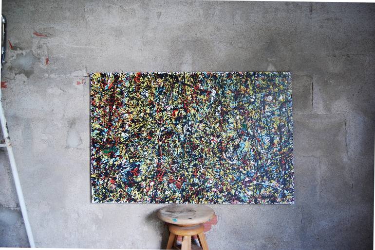 Original Abstract Painting by Etienne Chevrier