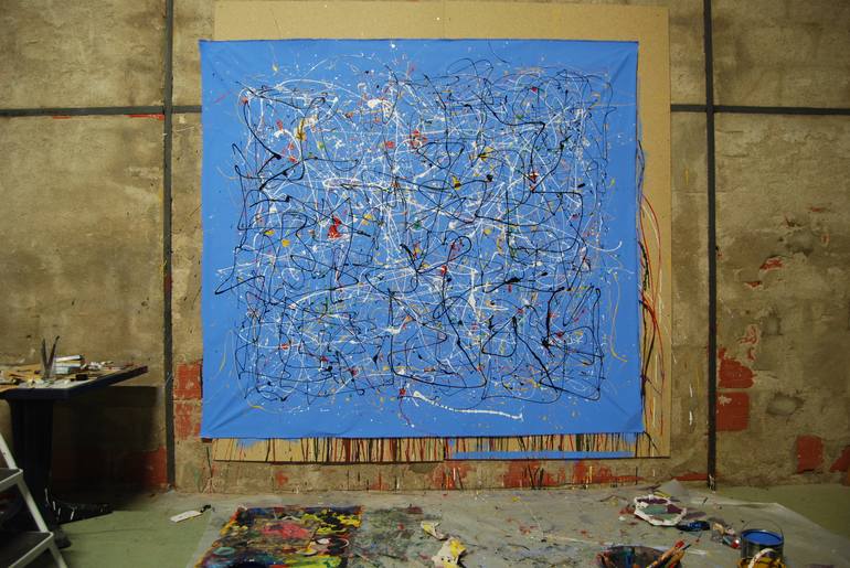 Original Abstract Expressionism Abstract Painting by Etienne Chevrier