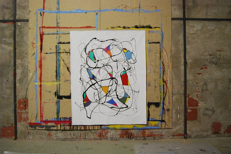 Original Abstract Painting by Etienne Chevrier