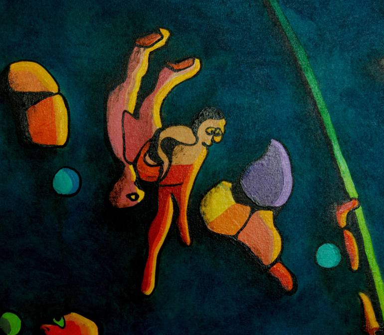 Original Pop Art Fantasy Painting by Tarcisio Costa