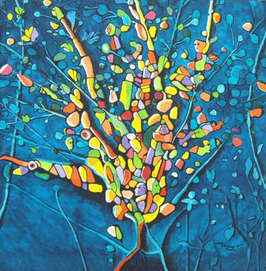 Original Pop Art Tree Paintings by Tarcisio Costa