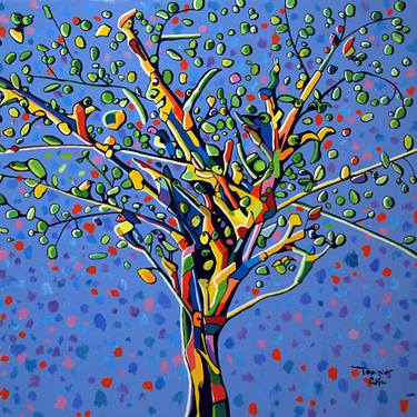 Original Surrealism Tree Paintings by Tarcisio Costa