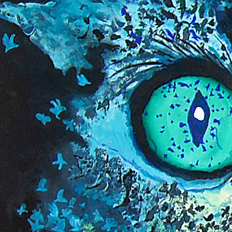 Original Figurative Cats Painting by Tarcisio Costa