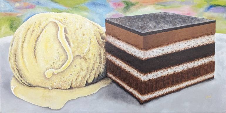 Original Figurative Food & Drink Paintings by Alain Maillot