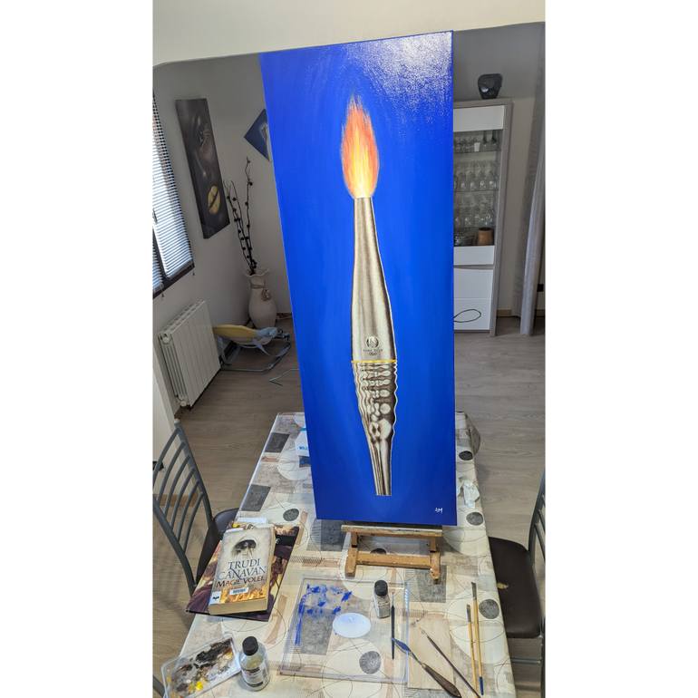 Original Figurative Sports Painting by Alain Maillot