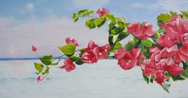 Original Fine Art Floral Paintings by Alain Maillot