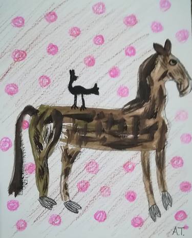 Print of Horse Paintings by Anton Tarasiuk