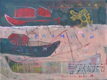 Print of Expressionism Boat Paintings by Susilo Tomo