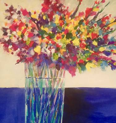 Original Floral Paintings by Anne Beletic