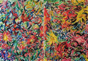 Print of Abstract Expressionism Garden Paintings by Mikolaj Jackiewicz