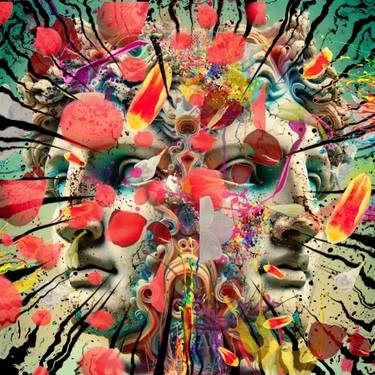 Original Surrealism Abstract Mixed Media by Mikolaj Jackiewicz