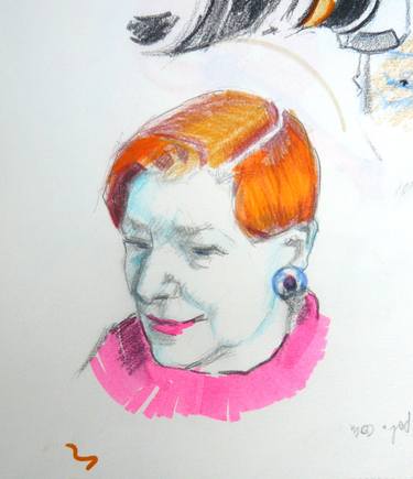 Print of Portrait Drawings by Brigitte RUBAN