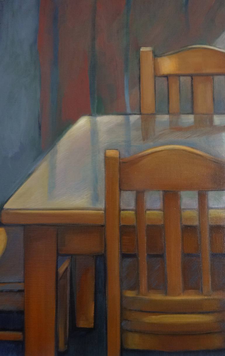 Still life with chairs, figure and light Painting by Liza Merkalova ...