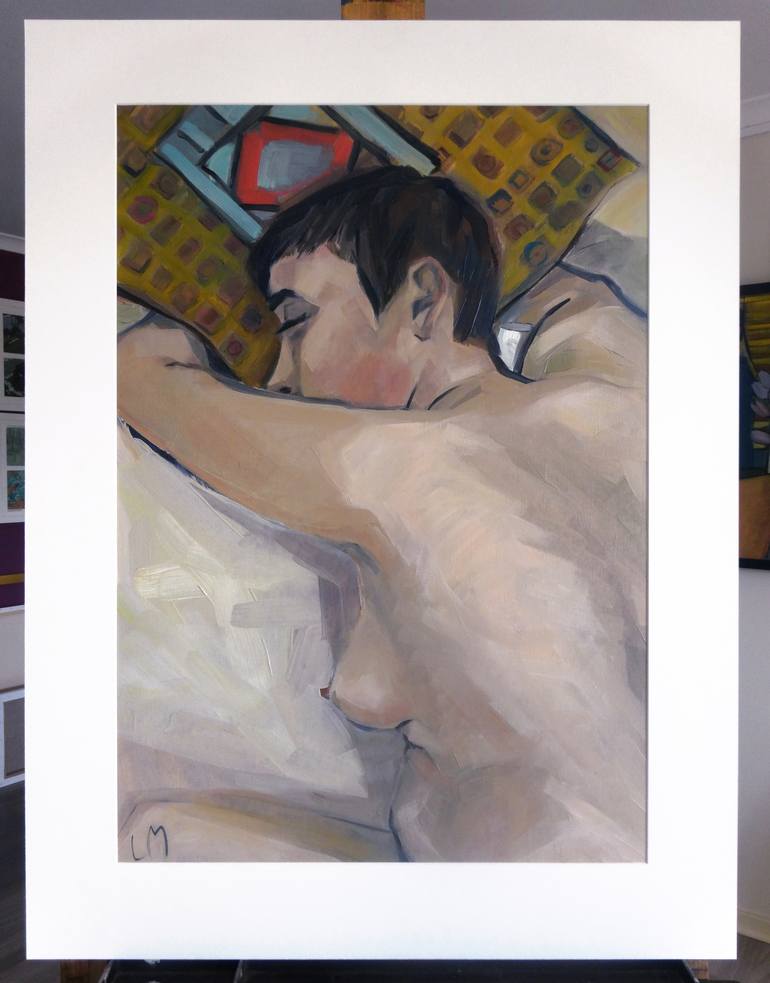 Original Nude Painting by Liza Merkalova