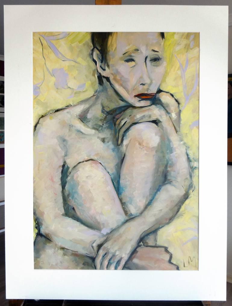 Original Figurative Nude Painting by Liza Merkalova
