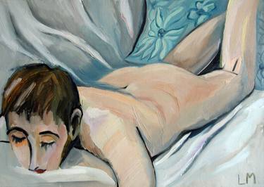 Original Figurative Nude Paintings by Liza Merkalova