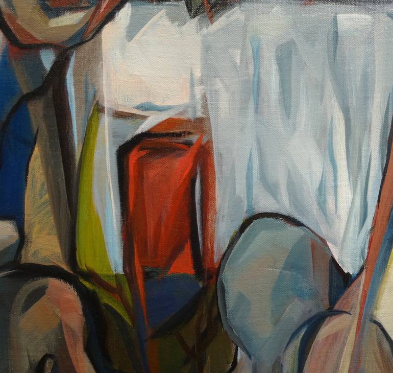 Original Conceptual People Painting by Liza Merkalova