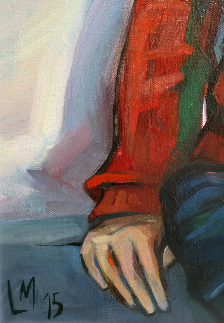 Original Figurative Portrait Painting by Liza Merkalova